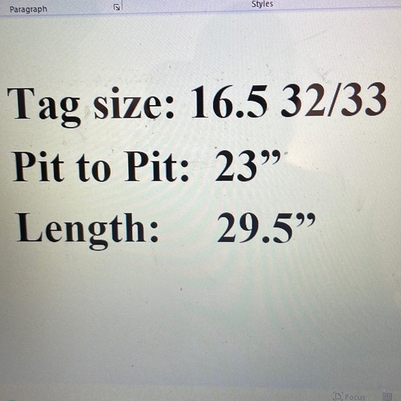 Geoffrey Beene long sleeve large button down gray dress shirt 100% polyester - Picture 7 of 7